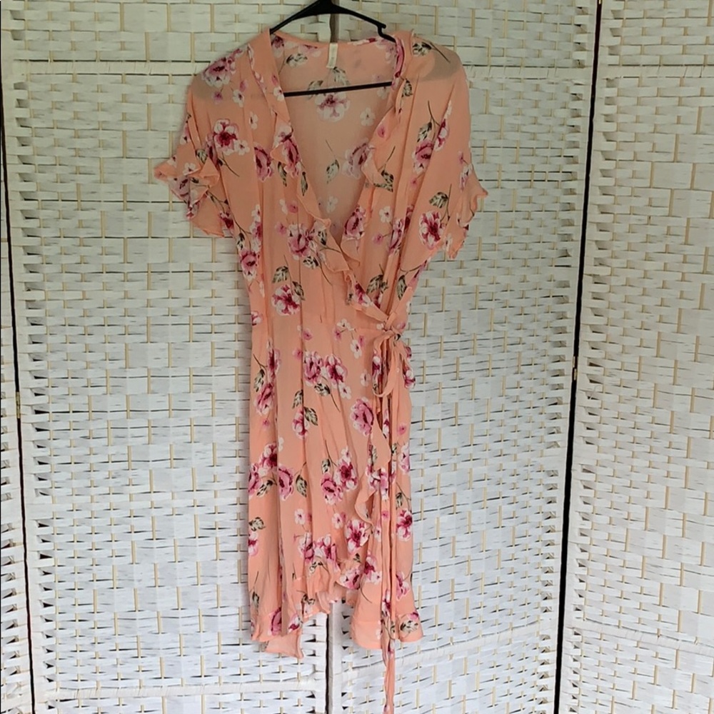 Floral Wrap Dress